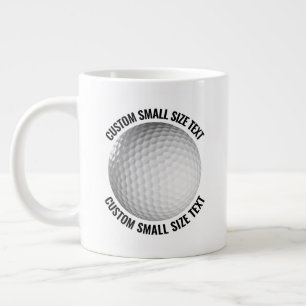 Small Size Personalized Text Tennis Ball Custom Giant Coffee Mug