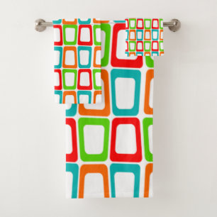 Small Skewed Rectangles Bath Towel Set