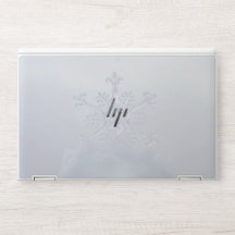 Small snowflake in winter forest