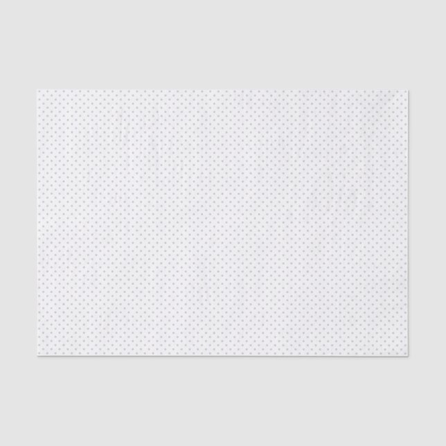 Small Soft Grey Polka Dots Pattern Tissue Paper (Front)