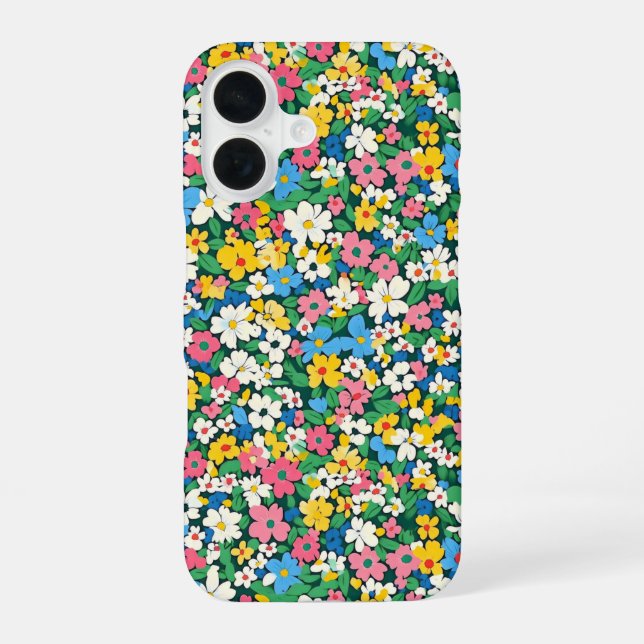 Small Spring Flowers Pattern Iphone Case (Back)