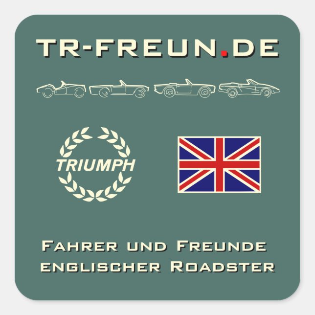 Small square sticker TR friends (Front)