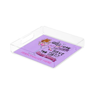 SMALL SQUARE TRAY - TOO MANY MARTINIS
