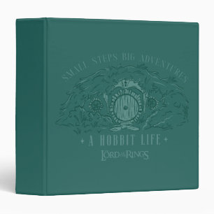 Small Steps, Big Adventures - A Hobbit Life 3 Ring Binder
