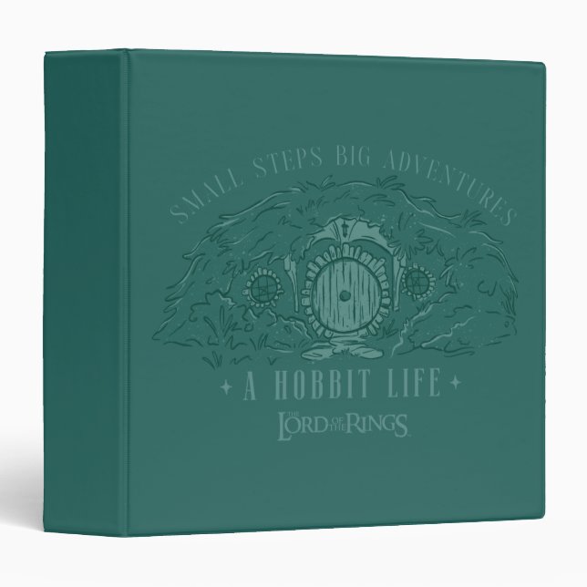 Small Steps, Big Adventures - A Hobbit Life 3 Ring Binder (Front/Spine)