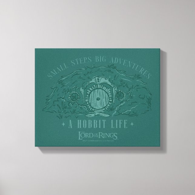 Small Steps, Big Adventures - A Hobbit Life Canvas Print (Front)