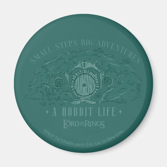 Small Steps, Big Adventures - A Hobbit Life Magnet (Front)