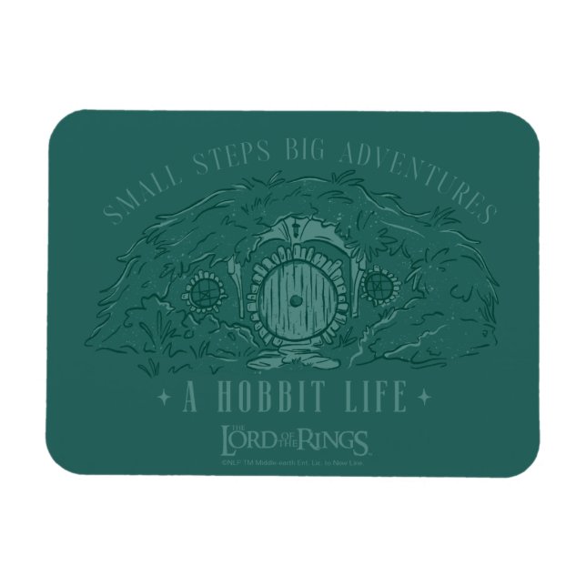 Small Steps, Big Adventures - A Hobbit Life Magnet (Horizontal)