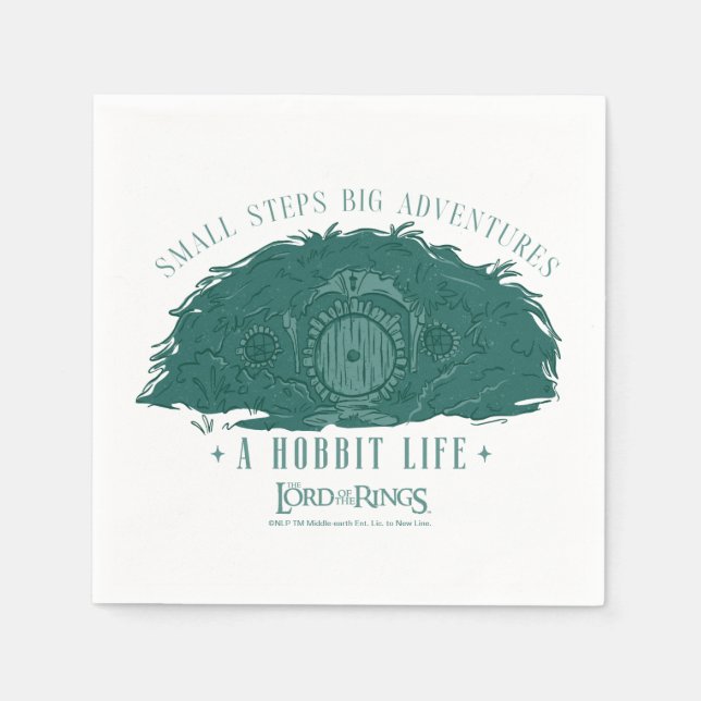Small Steps, Big Adventures - A Hobbit Life Napkins (Front)