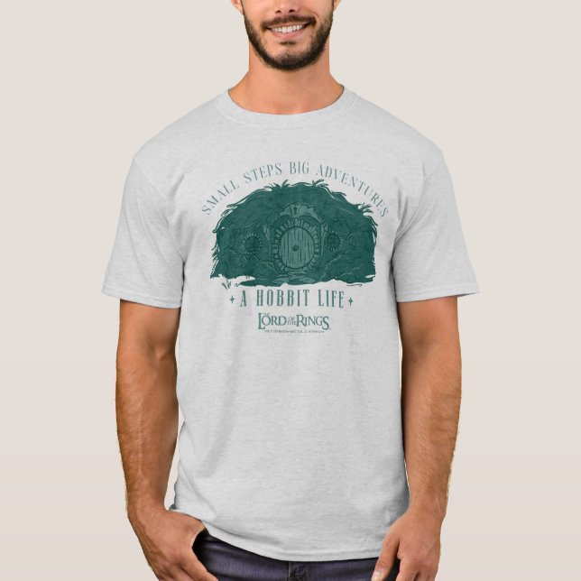 Small Steps, Big Adventures - A Hobbit Life T-Shirt (Front)
