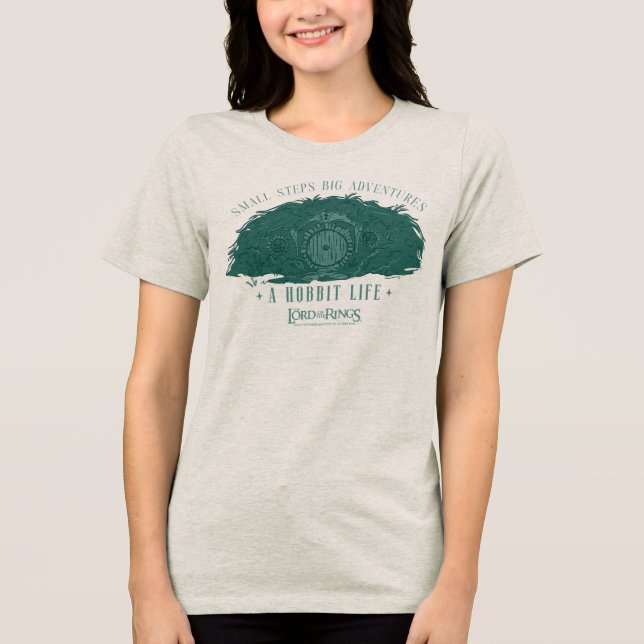 Small Steps, Big Adventures - A Hobbit Life Tri-Blend Shirt (Front)