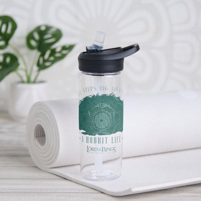 Small Steps, Big Adventures - A Hobbit Life Water Bottle (Yoga)