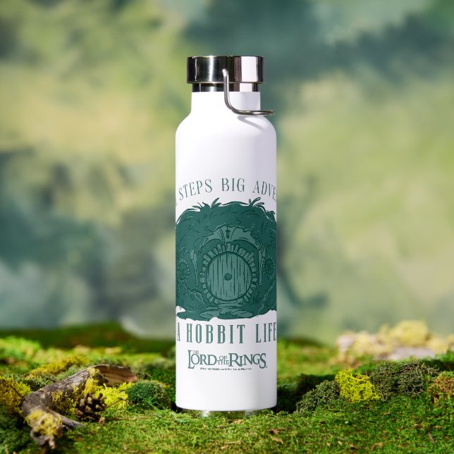 Small Steps, Big Adventures - A Hobbit Life Water Bottle (Outdoor)