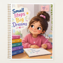 Small Steps Big Dreams Cute Kids Study Motivation 