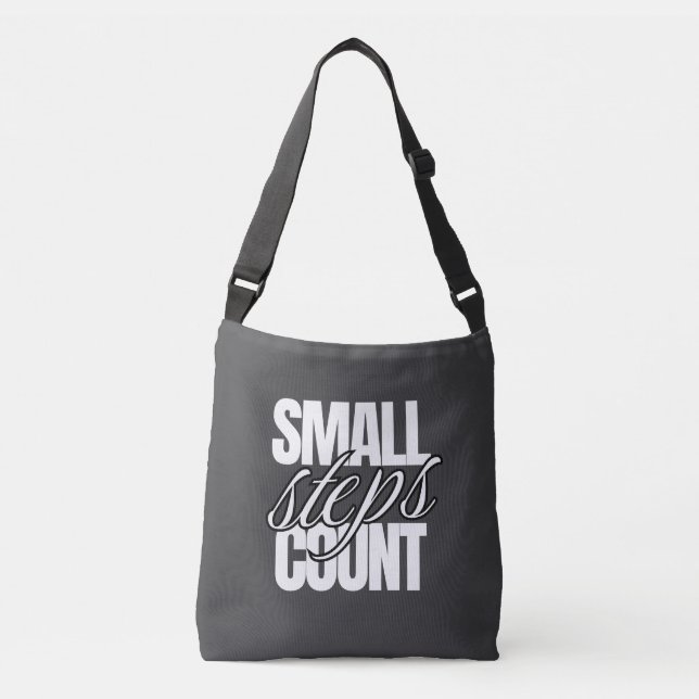 SMALL STEPS COUNTS CROSSBODY BAG (Front)