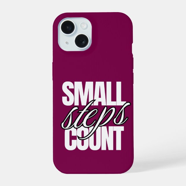 SMALL STEPS COUNTS IPHONE CASE (Back)