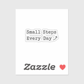 'Small Steps Every Day' Minimalist Planner Sticker