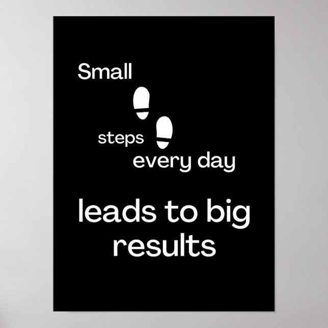 Small steps every day - Motivational Poster (Front)