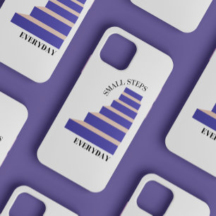 "Small Steps Everyday" Cute Feminine Typography iPhone 12 Mini Case