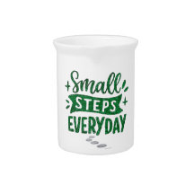 Small Steps Everyday Inspiration Porcelain Pitcher