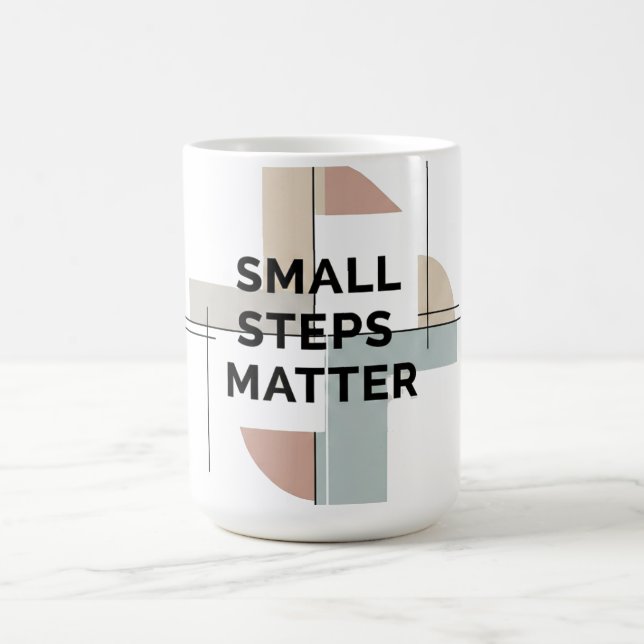 Small Steps Matter Geometric Mug (Center)