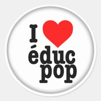 Small Stickers / I love educt pop