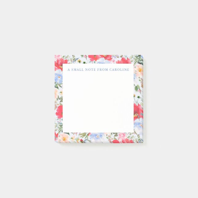 Small Sticky Note Floral Notes (Front)