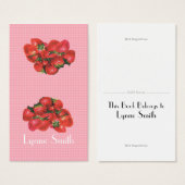 Small Strawberries Bookmark - add your own magnet (Front & Back)