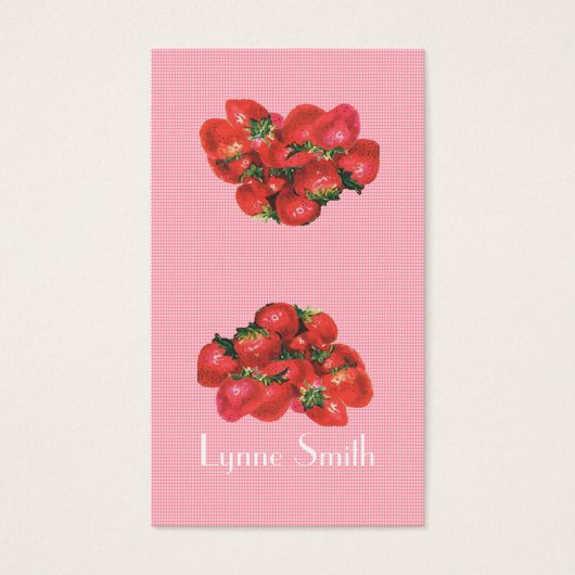 Small Strawberries Bookmark - add your own magnet (Front)