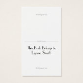 Small Strawberries Bookmark - add your own magnet (Back)