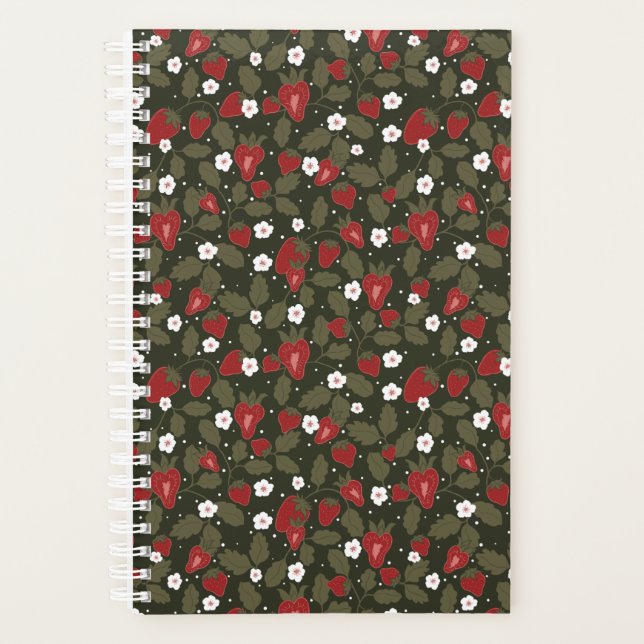 Small strawberry planner | cute planner (Front)