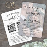 Small & Stylish All-In-One QR Code Photo Wedding Invitation
