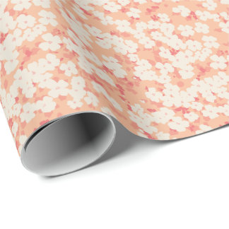 Small summer flowers wrapping paper