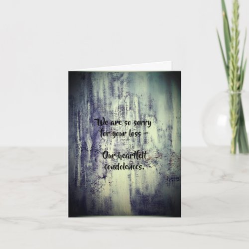 small Sympathy card by dalDesignNZ