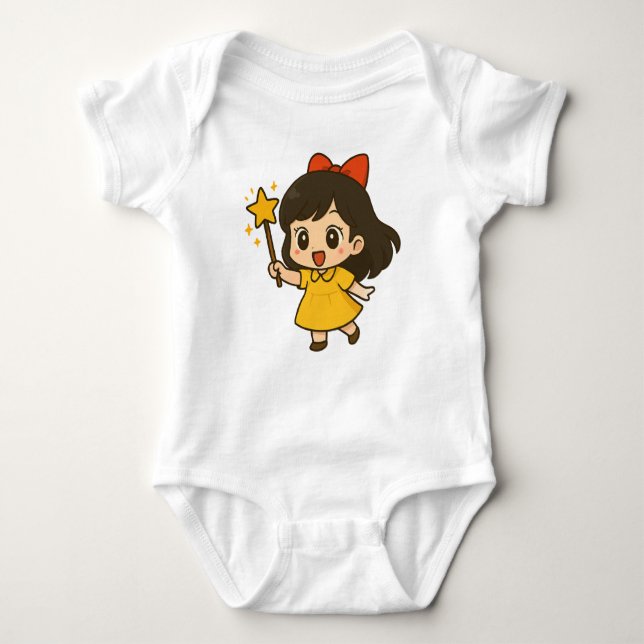  small t-shirt with fun illustrations for your kid baby bodysuit (Front)