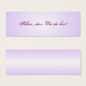 Small table cards for the wedding table (Front & Back)