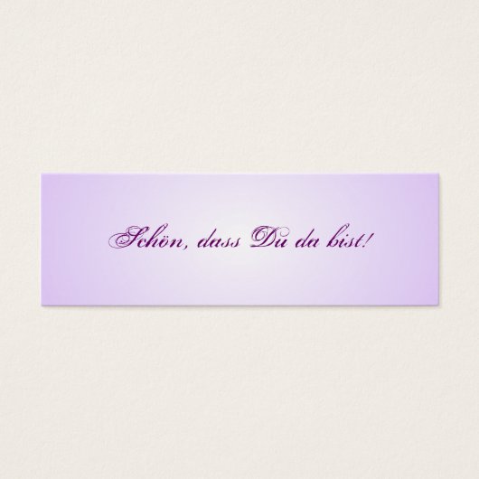 Small table cards for the wedding table (Front)