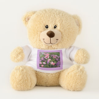 Small Teddy Bear with Flowers
