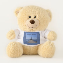 Small Teddy Bear with Ludington Lighthouse