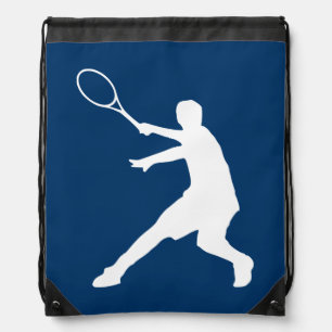 Small tennis player bag drawstring backpack