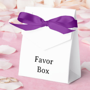 Small Tent with Purple Ribbon 3" x 1.5" x 3.25" Favor Boxes