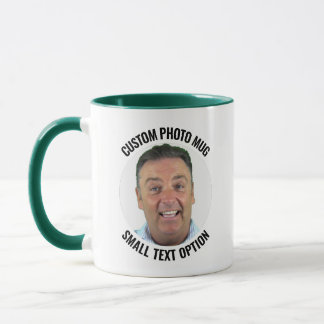 Small Text HUN. GREEN Combo Personalized Photo Mug