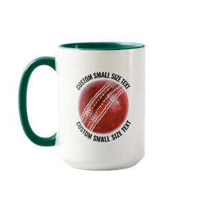 Small Text HUNTER GREEN Combo 15oz Custom Cricket Mug