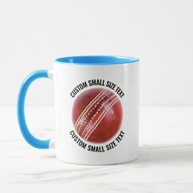 Small Text LIGHT BLUE Combo 11oz Custom Cricket Mug (Left)