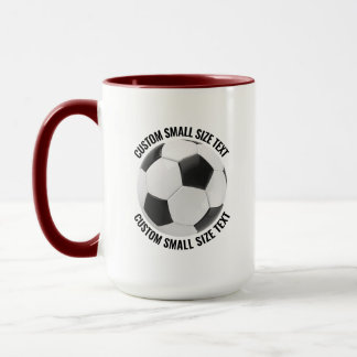 Small Text MAROON Combo 15oz Custom Soccer Mug