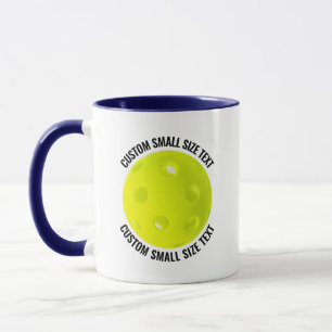 Small Text NAVY BLUE Combo 11oz Custom Pickleball Mug