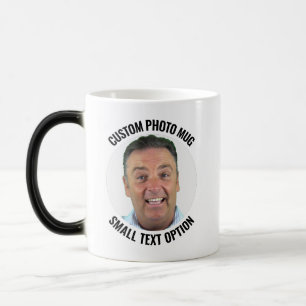 Small Text Personalized Photo Heat Changing Mug