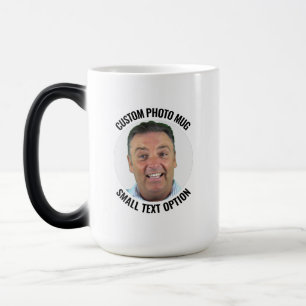 Small Text Personalized Photo Heat Changing Mug