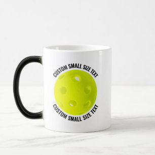 Small Text & Pickleball 11oz Custom Heat Changing Color Morph Mug