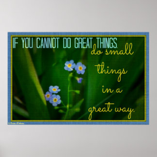 Small things in a great way - poster